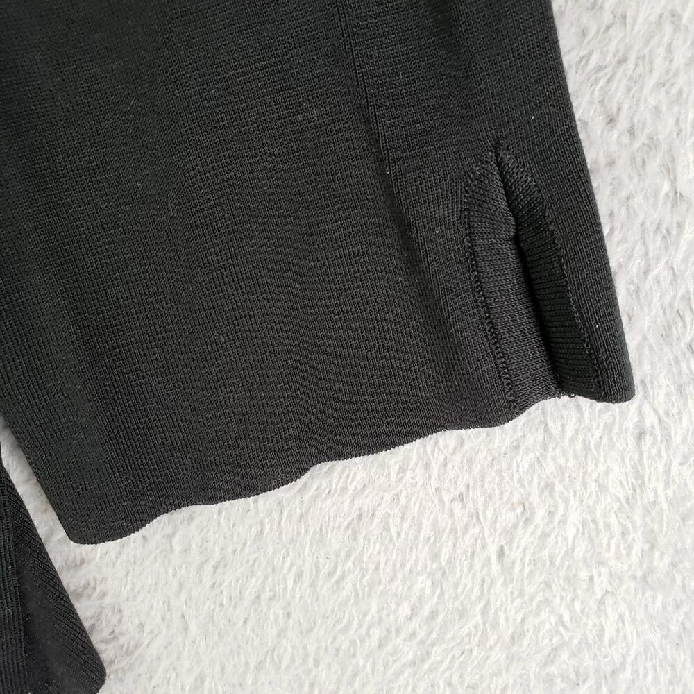 Ming Wang Women Knit Cardigan Jacket Size XL ? Black Career Capsule Stretch Knit - Picture 6 of 9